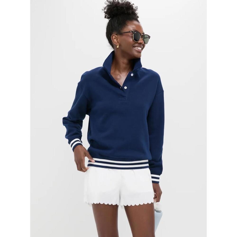 Tuckernuck Sport Navy Cotton Perry Cozy Pullover Sweatshirt M